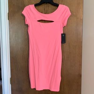 Cute pink bodycon dress.